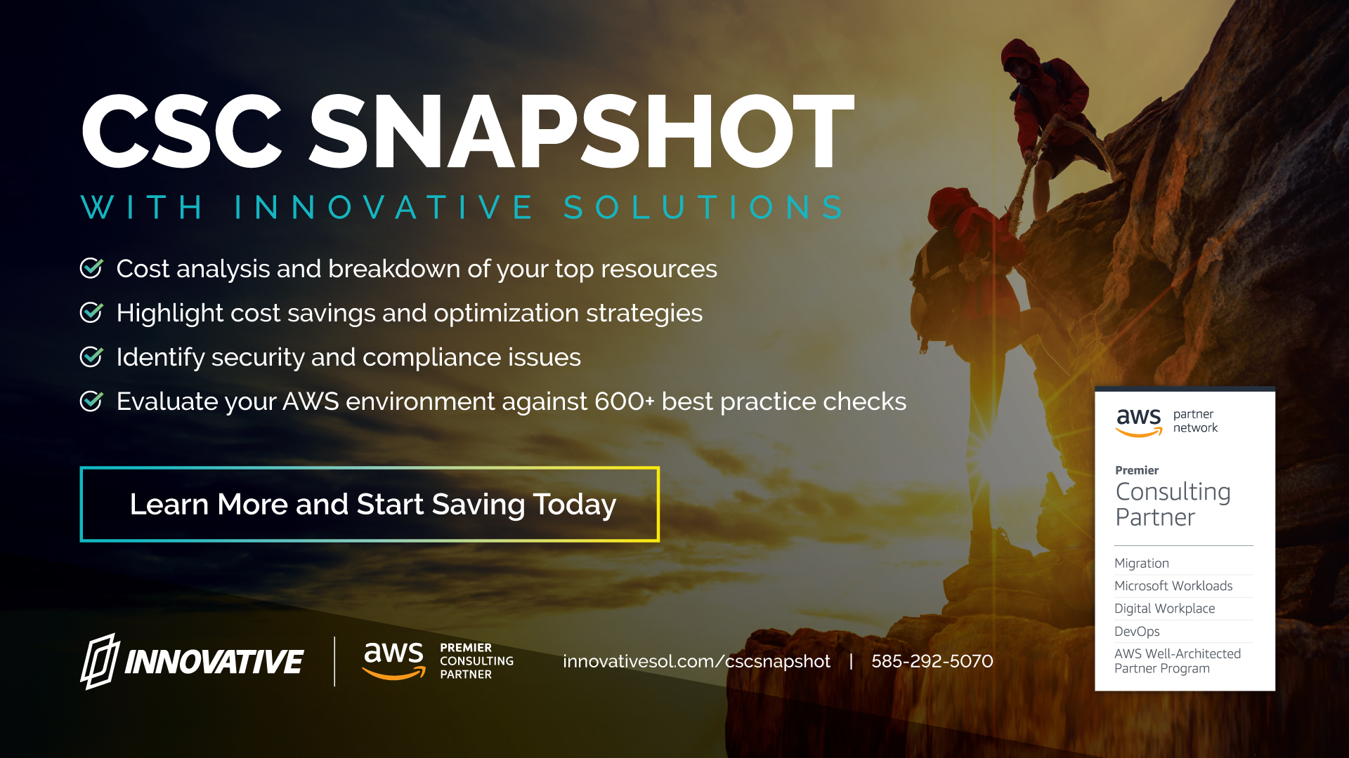 CSC Snapshot AWS Cost, Security, and Compliance Assessment