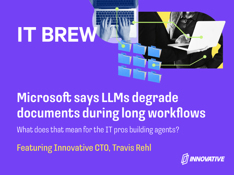 Microsoft says LLMs degrade documents during long workflows